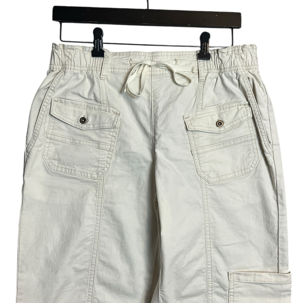 Anthropologie White Utility Cargo Pants - Picture 5 of 12